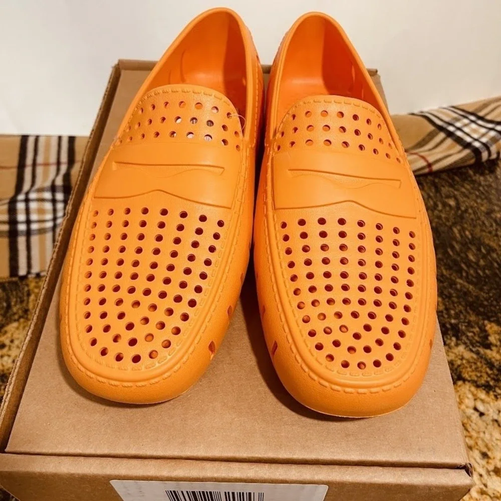 Floafers Country Club 4 Shoes Mens Size 8D Russet‎ Orange Gum Waterproof Loafers